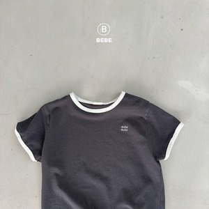 【Bella bambina】ベビーシンプルロンパース チャコール 70~80cm 240719