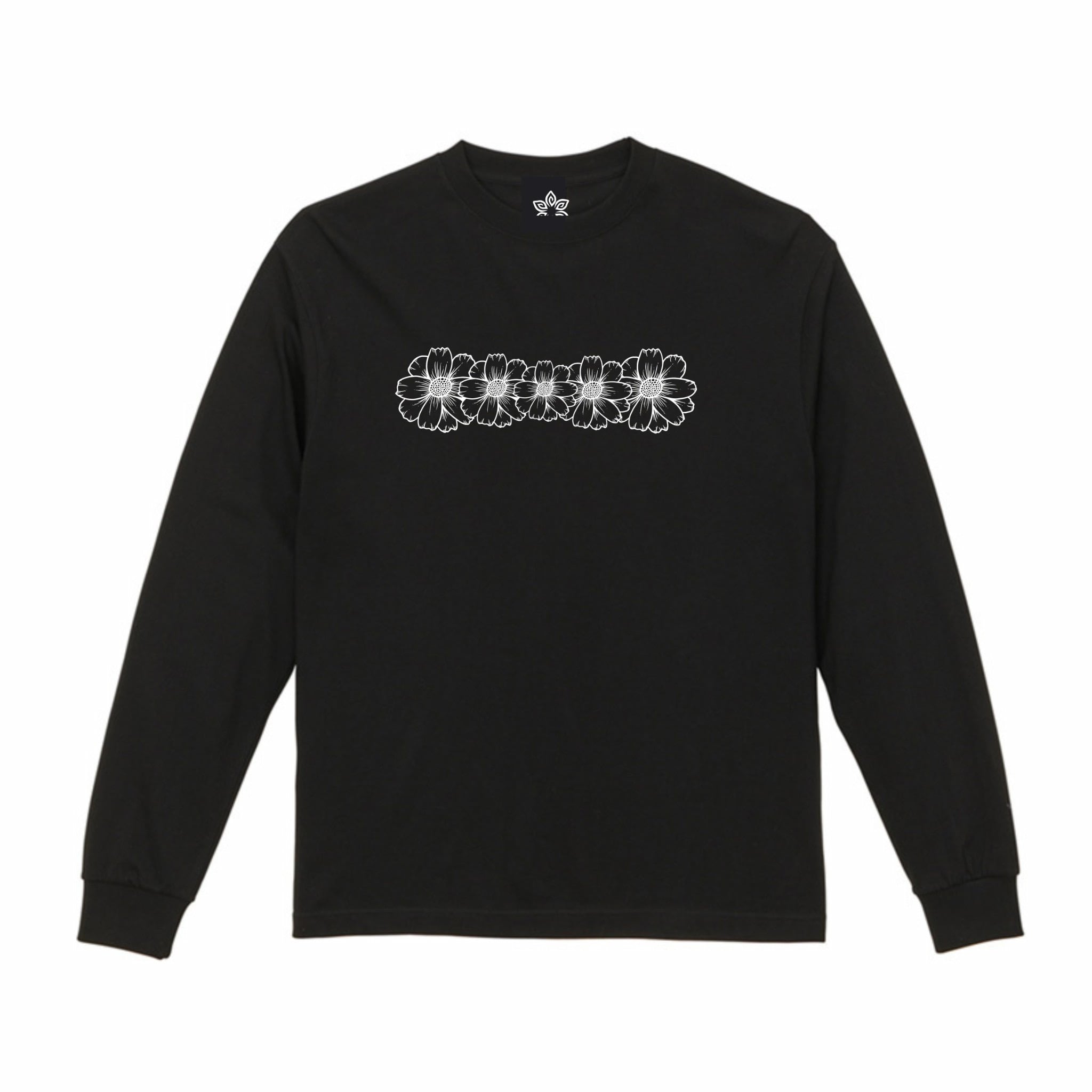 トップス FloraCore Flower long sleeve shits Black FloraCore