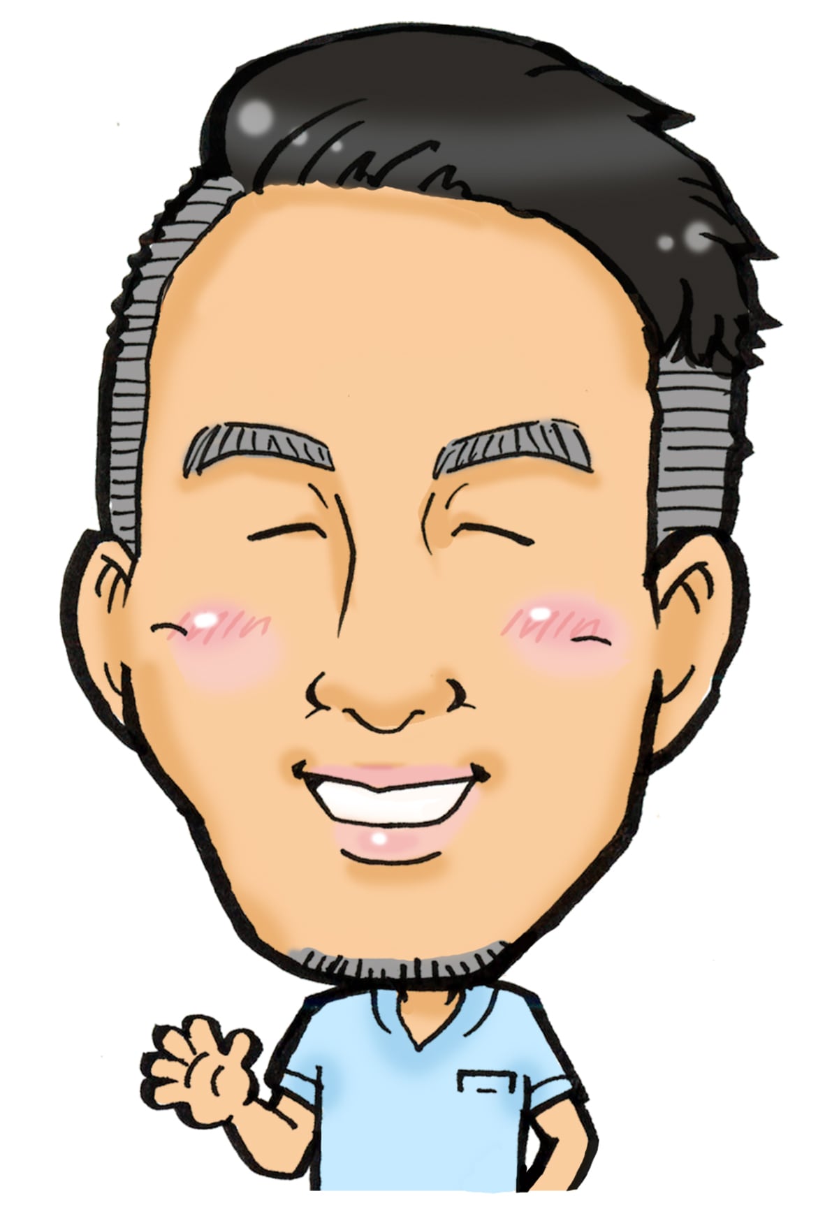 商用OK(1人)】データ似顔絵(全身・上半身) | 似顔絵アトリエ3O-spice