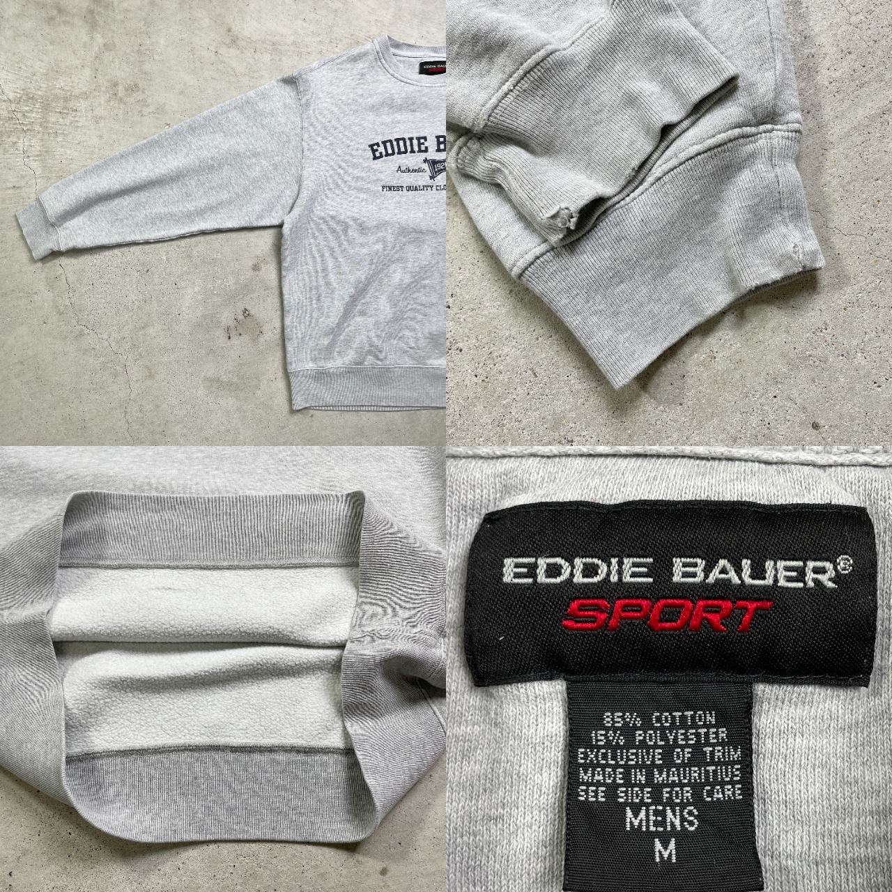 00年代 Eddie Bauer SPORT エディーバウアー ロゴプリント スウェット 