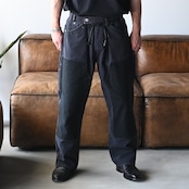 CHANGES / DOUBLE KNEE DUCK PANTS BLK(1)
