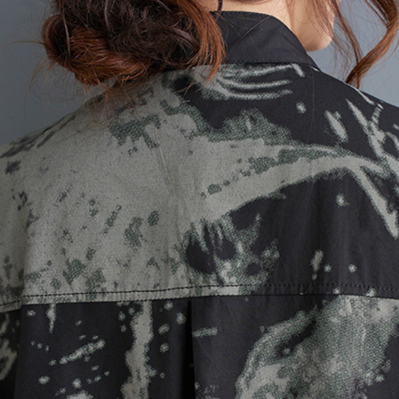 ノースリーブ プリント ワンピース  30019