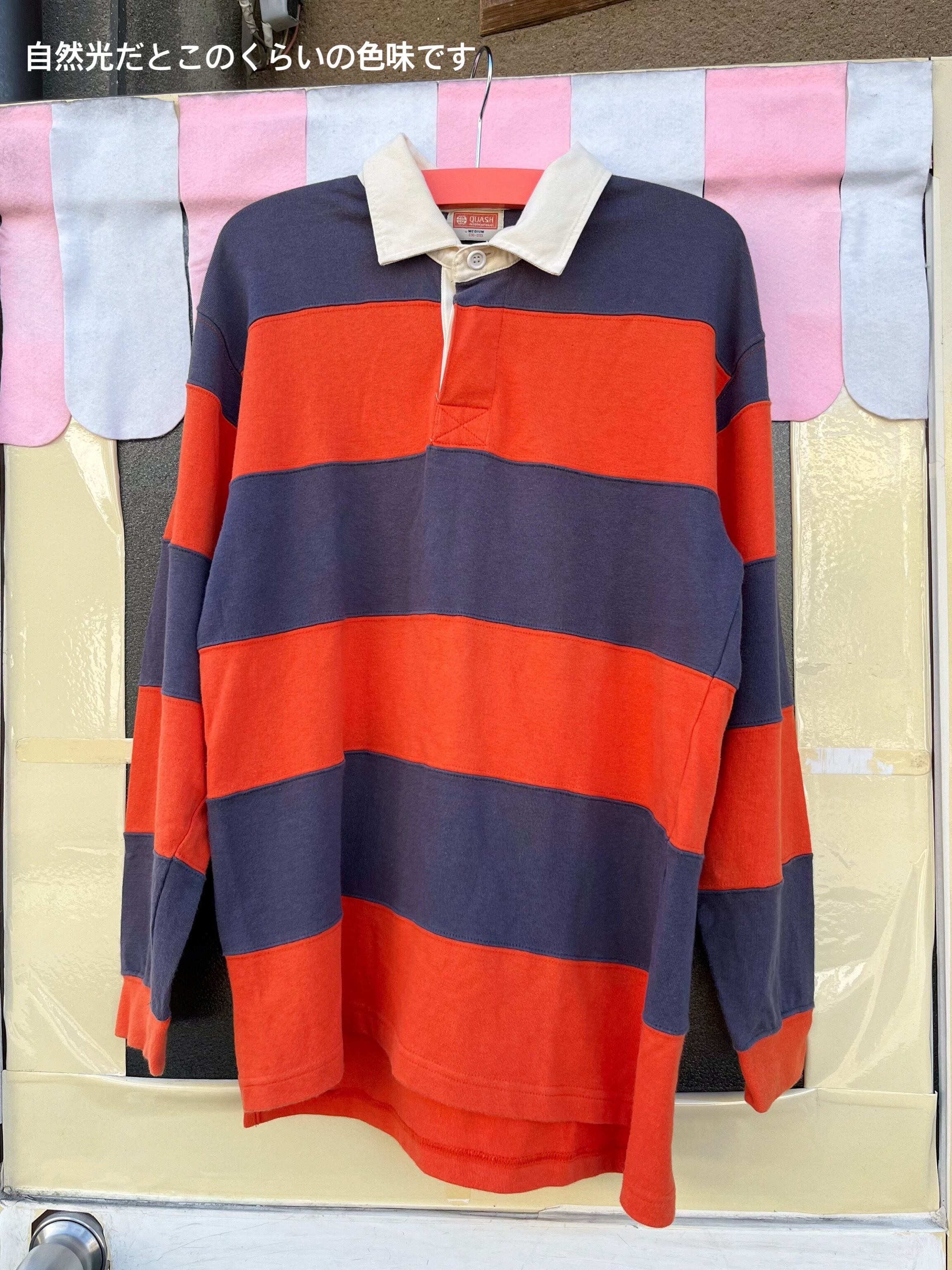 orange stripe rugger shirt