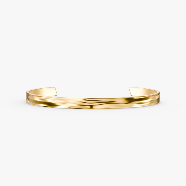 sculpted  bangle (gold)　#b70
