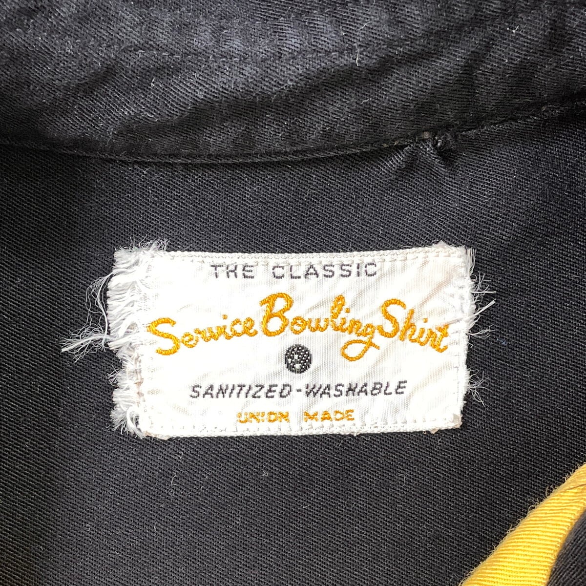 50~60年代 Service Bowling Shirt 開襟 ボウリングシャツ メンズL相当