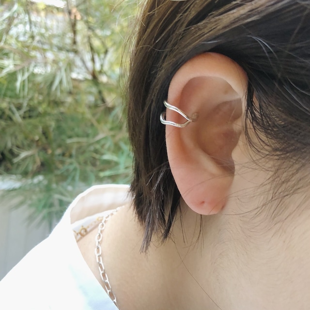 silver925 double earcuff（2color）