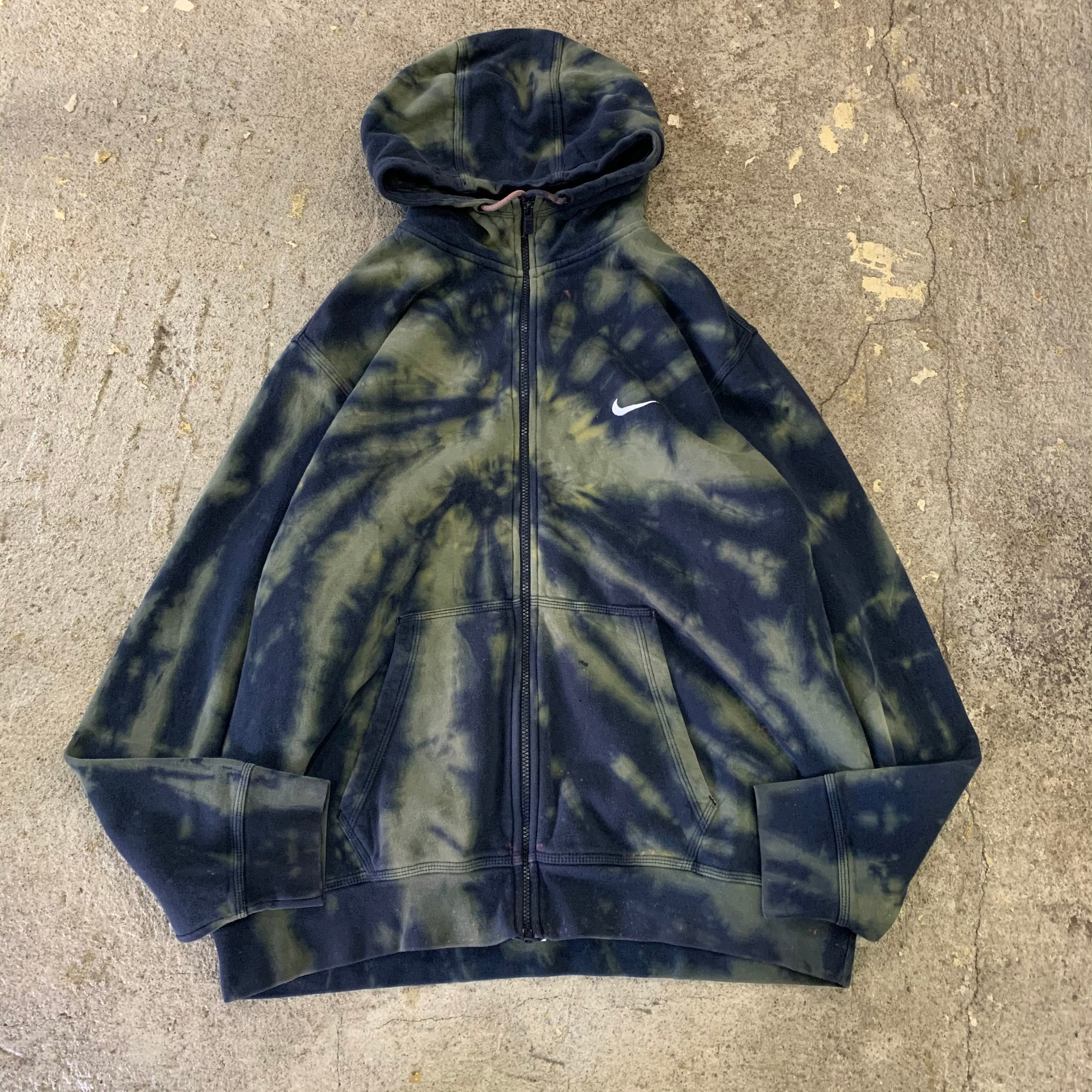 00s Nike tie-dye zip up parka | What