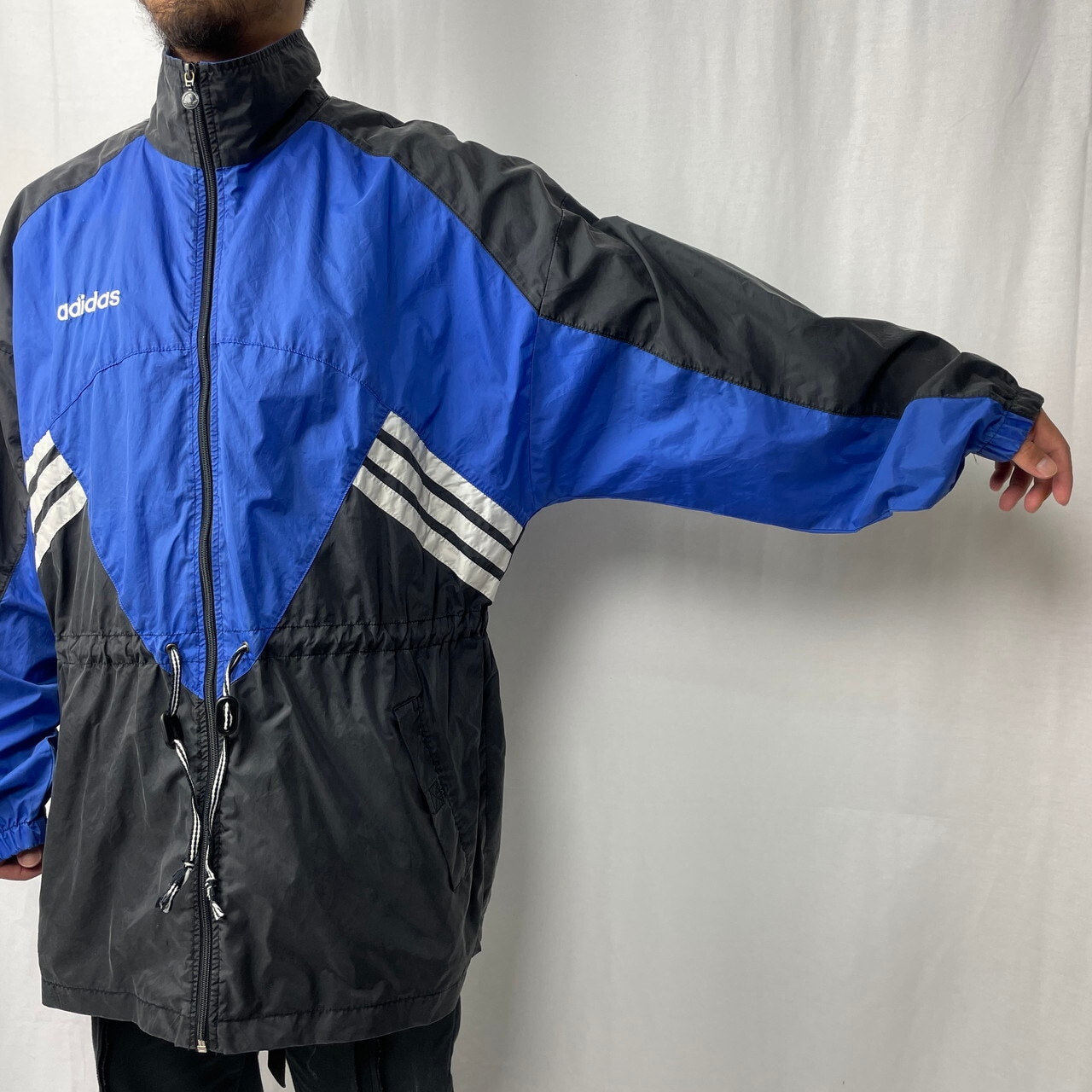 80年代 adidas アディダス ナイロン トラックジャケット メンズXL相当 