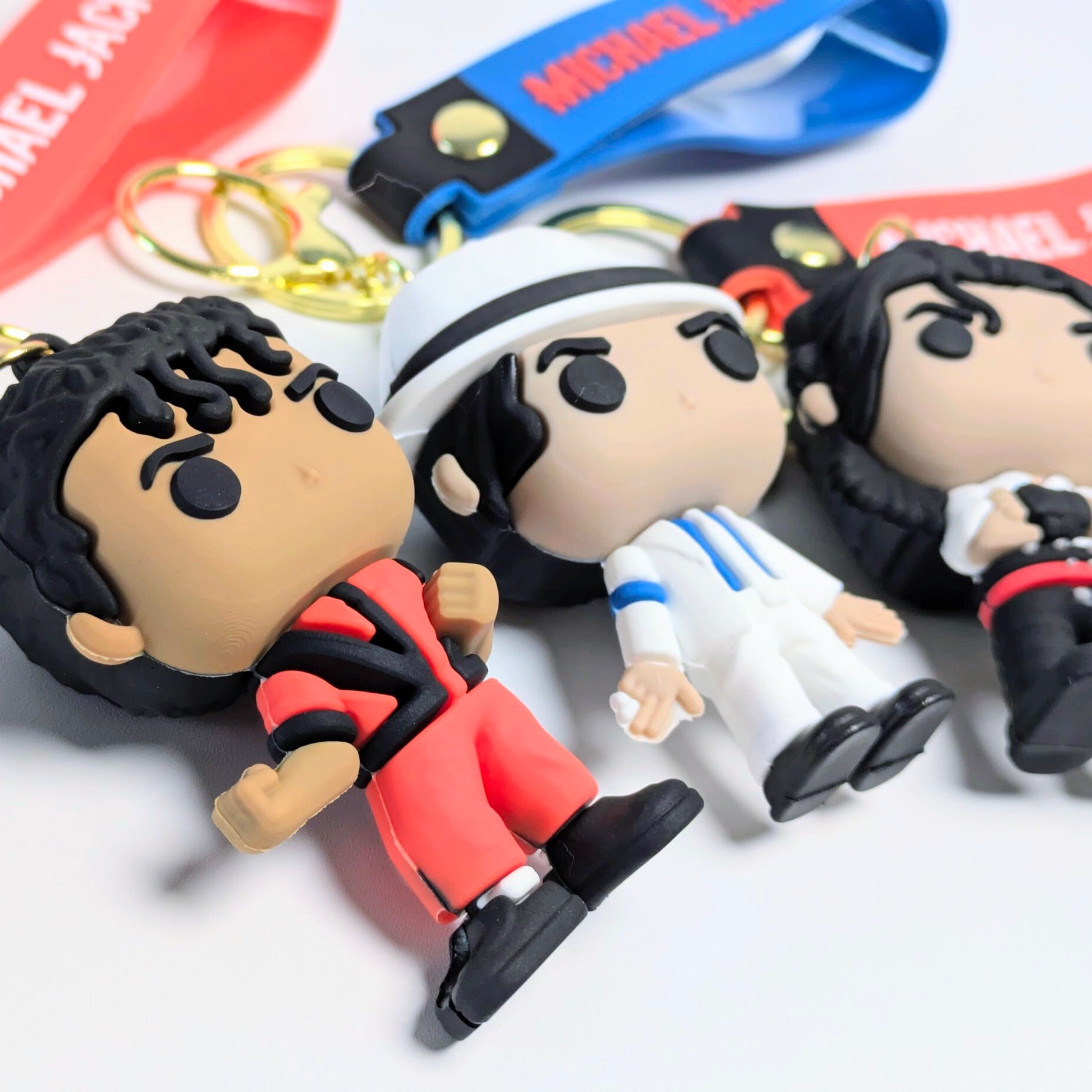 ⭐️マイケルジャクソン⭐️ラバーキーホルダー6種類⭐️新品未開封⭐️ michael jackson ( マイケル・ジャクソン ) 】3D Rubber KeyHolder