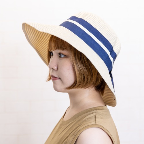 Home Wash Twotone Ribbon Hat【ホームウォッシュツートンリボンハット】