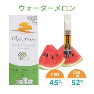 Mana CBDカートリッジ 97%  ブロードスペクトラム1ml