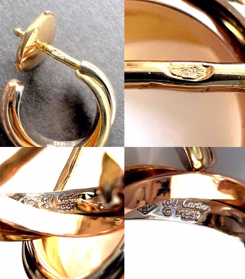 CARTIER / カルティエ トリニティ イヤリング ピアス K18YG/WG