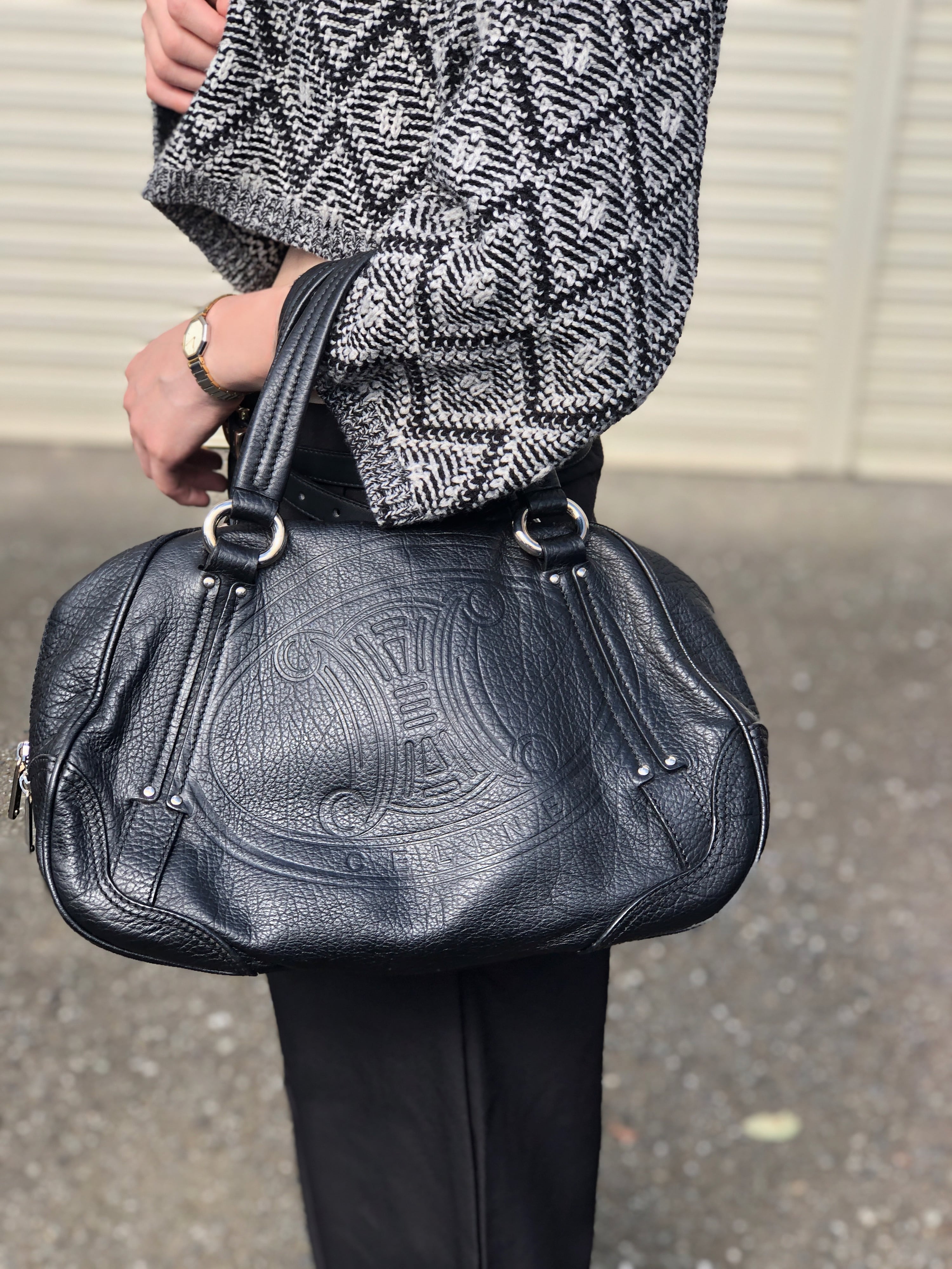 ◼︎Old school tattooブラックパンサーハンドバッグ　セカンドバッグ ◼︎Old school tattooブラックパンサーハンドバッグ セカンドバッグ