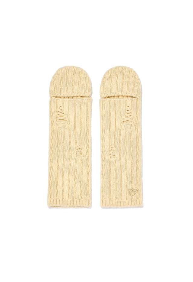 [OPEN YY] CUT OUT MITTEN WARMERS, CREAM 正規品 韓国ブランド 韓国通販 韓国代行 韓国ファッション オープン ワイワイ 日本 店舗