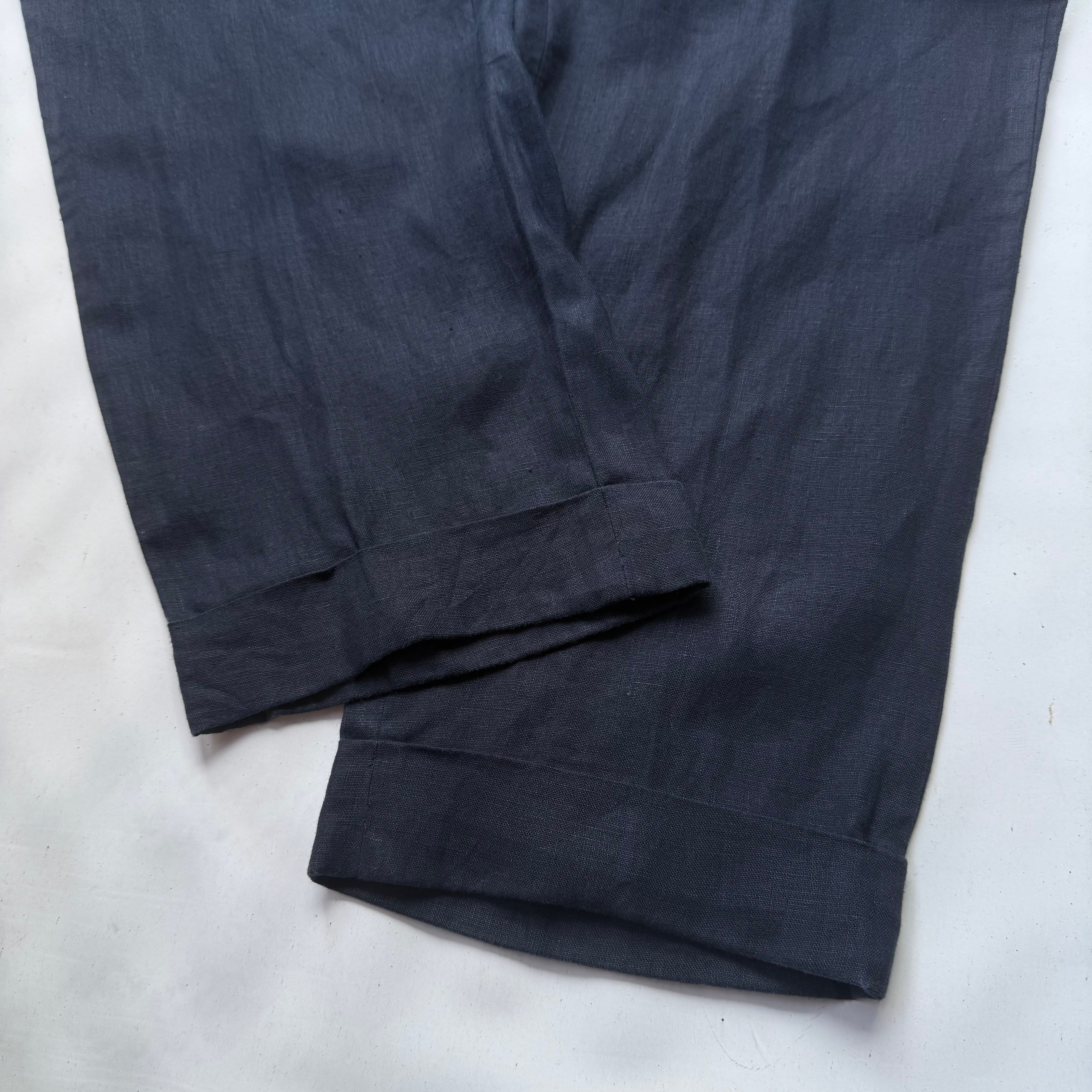 00's Vintage “BROOKS BROTHERS” Linen 2tuck Slacks | 放課後の思い出