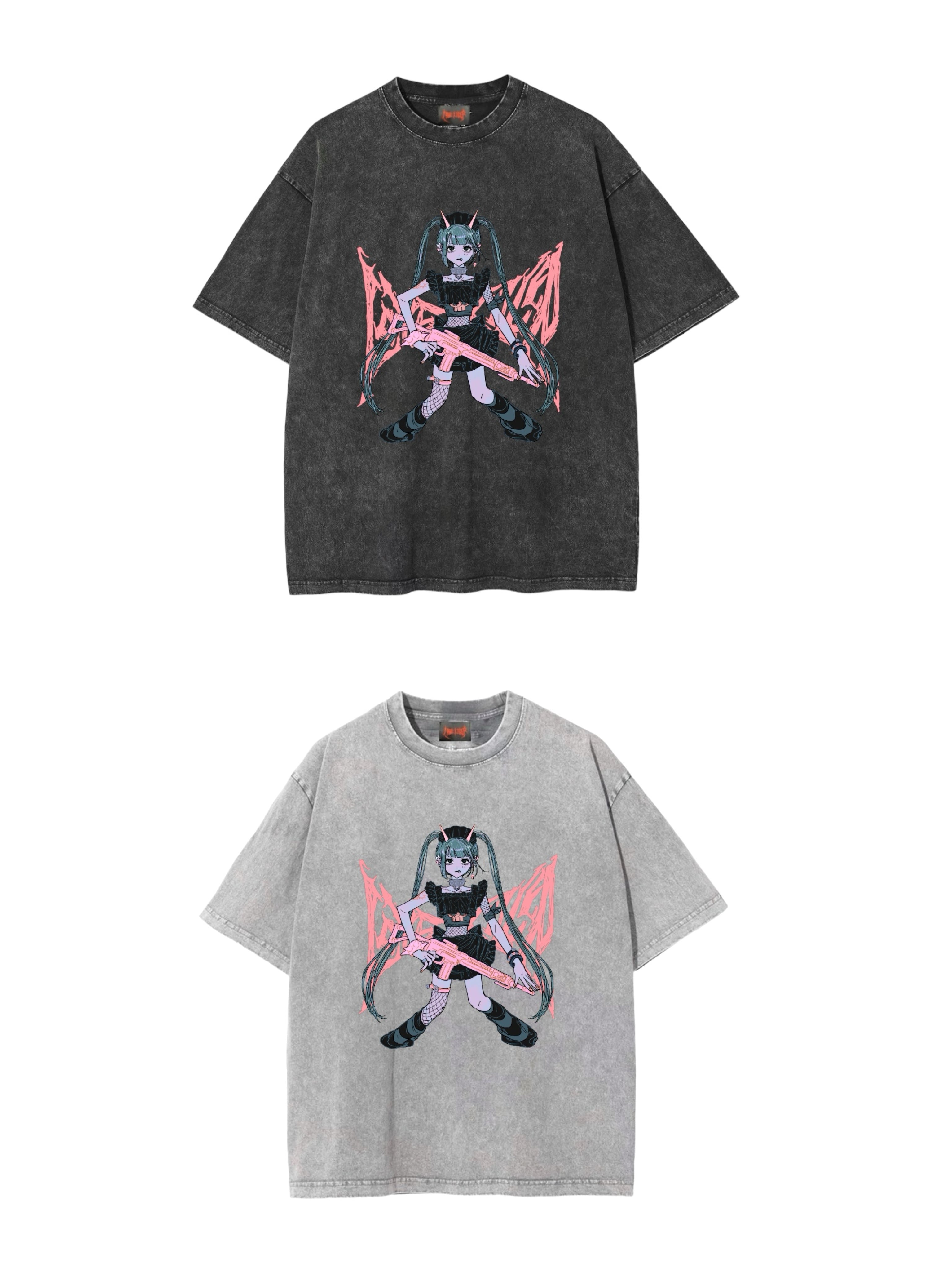 【LOVE KILLER】Killer devil washing Graphic Logo Tee by Yoshito