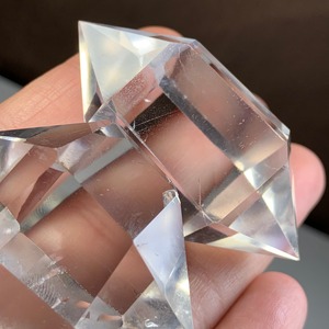 1.透明✩水晶ダブルポイント