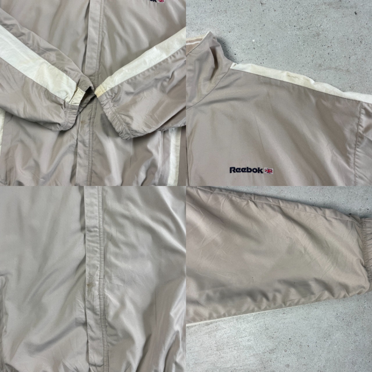 90年代 Reebok リーボック ナイロン トラックジャケット メンズM-L相当 