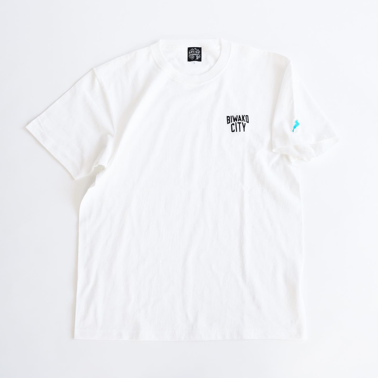 BIWAKO CITY   / EMBROIDERY LOGO TEE