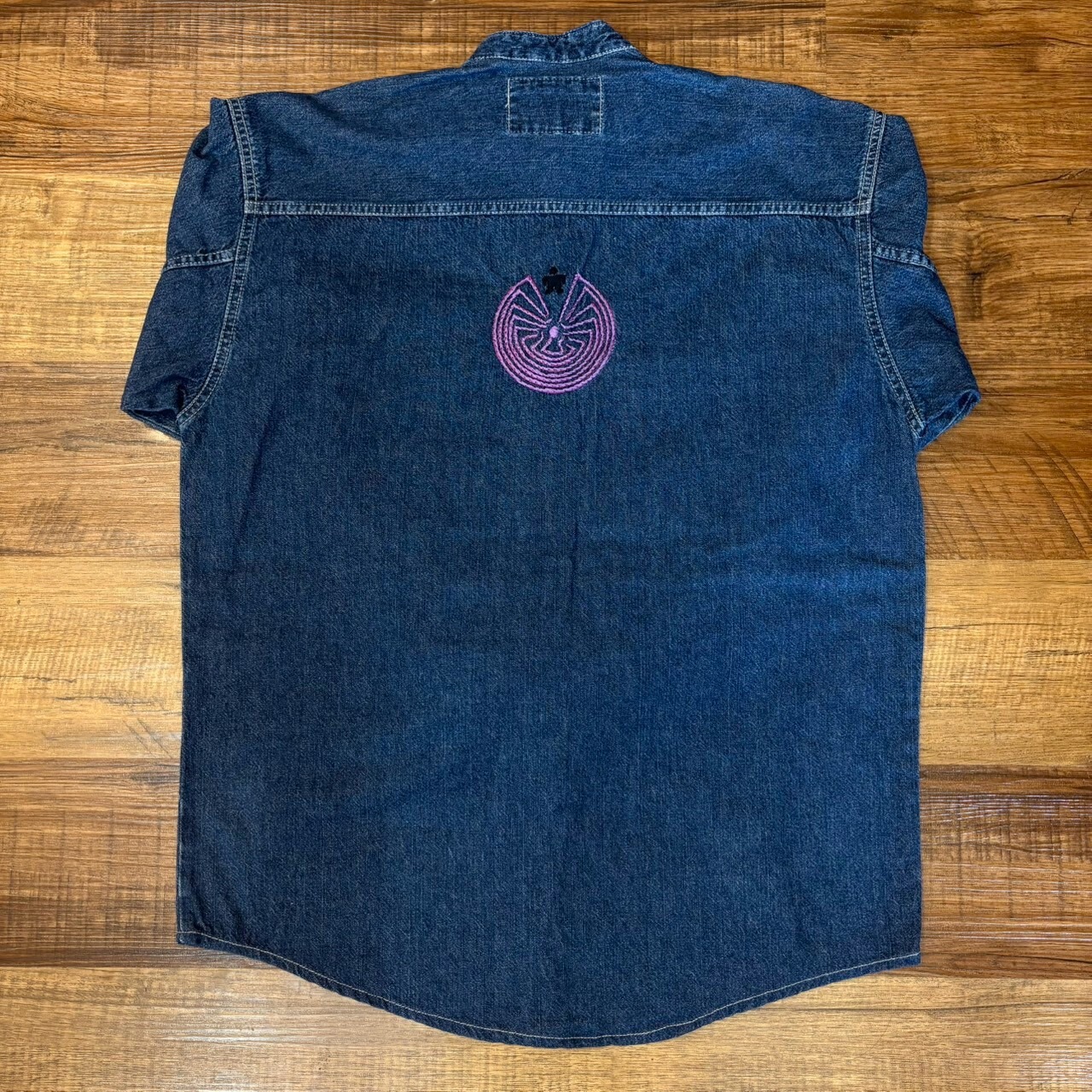 ナスングワム【Nasngwam】Indian motif Denim Shirt　Sサイズ - 5