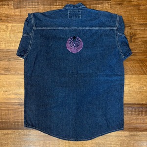 ナスングワム【Nasngwam】Indian motif Denim Shirt　Sサイズ