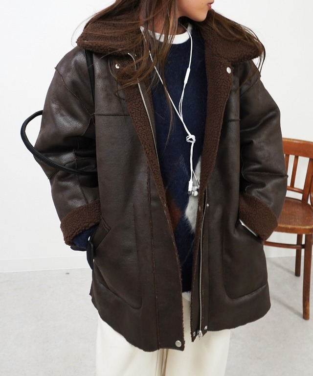 リバーシブルムートンコート　5275025（1029）