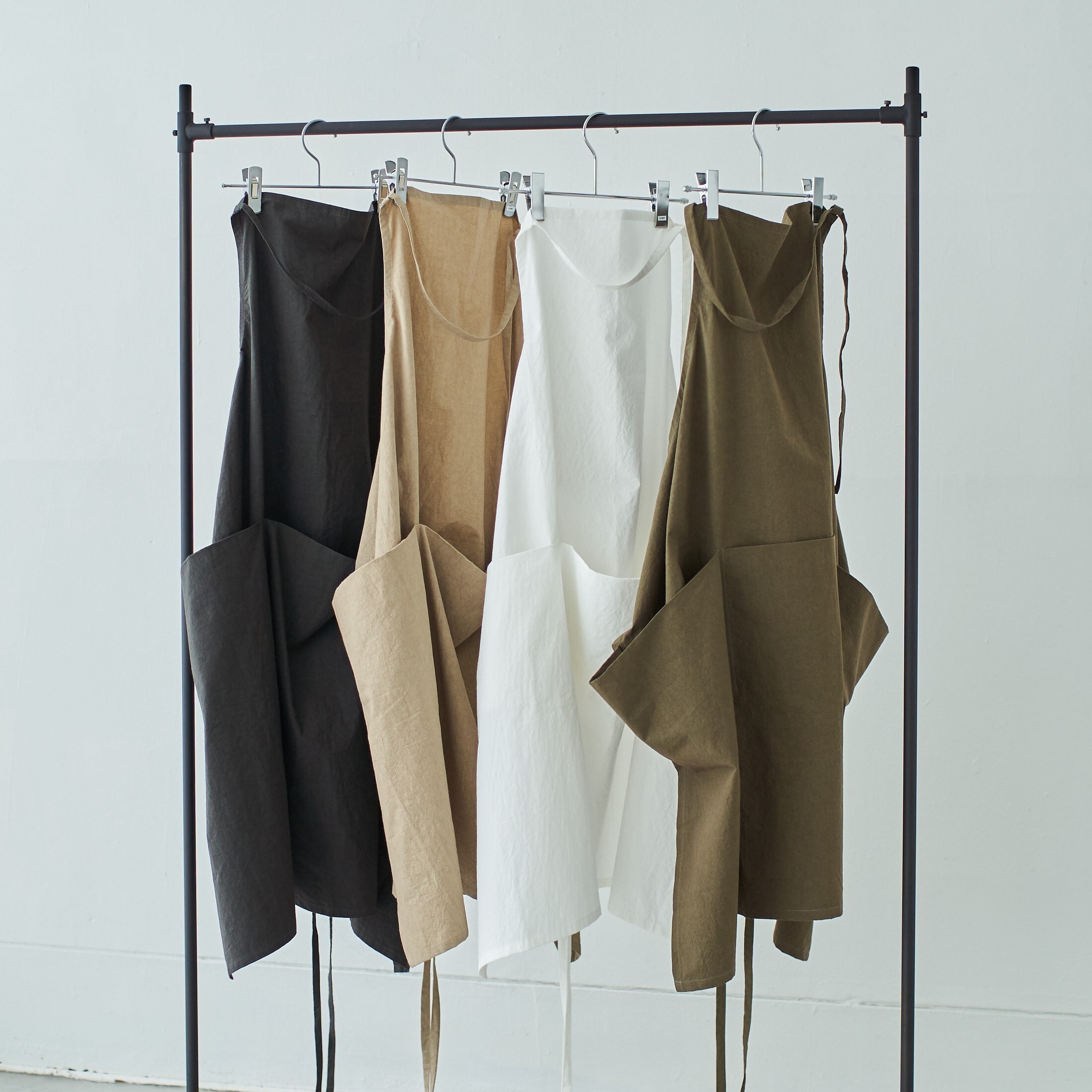 チムニーエプロン chimney apron / コットン cotton / brown・gray