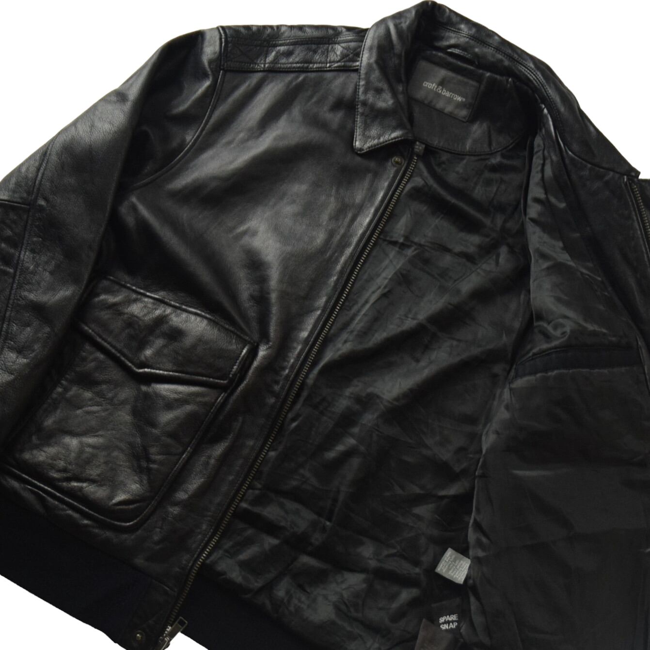 's "croft & barrow" Vintage A Type Leather Jacket / 年代