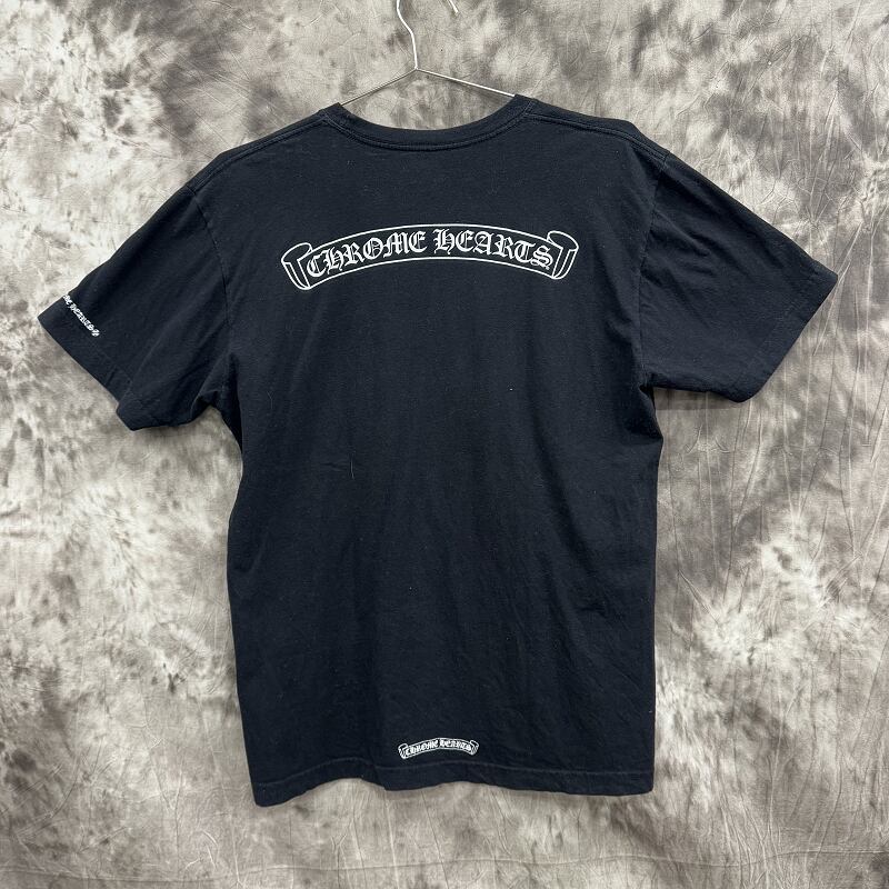人気　CHROME HEARTS ブラック Tシャツ　タグ 人気CHROME HEARTS ブラック Tシャツタグ