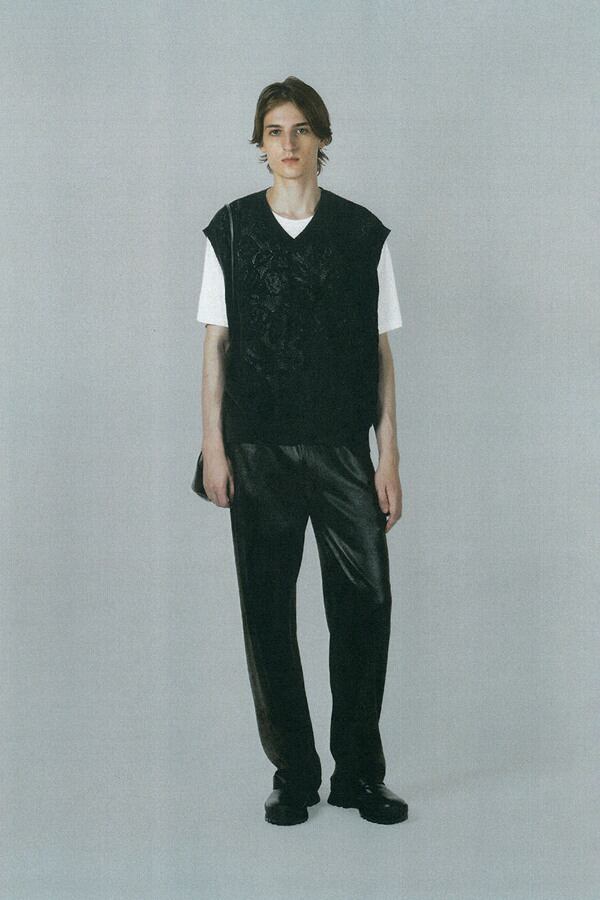 LAD MUSICIAN【ラッドミュージシャン】STRETCH FAUX LEATHER JERSEY