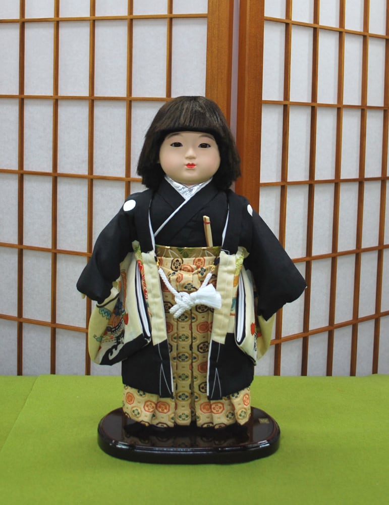 古い日本人形 永徳斉 三つ折れ 大きな男の子です。 - 懐古どぉるMicico|和洋