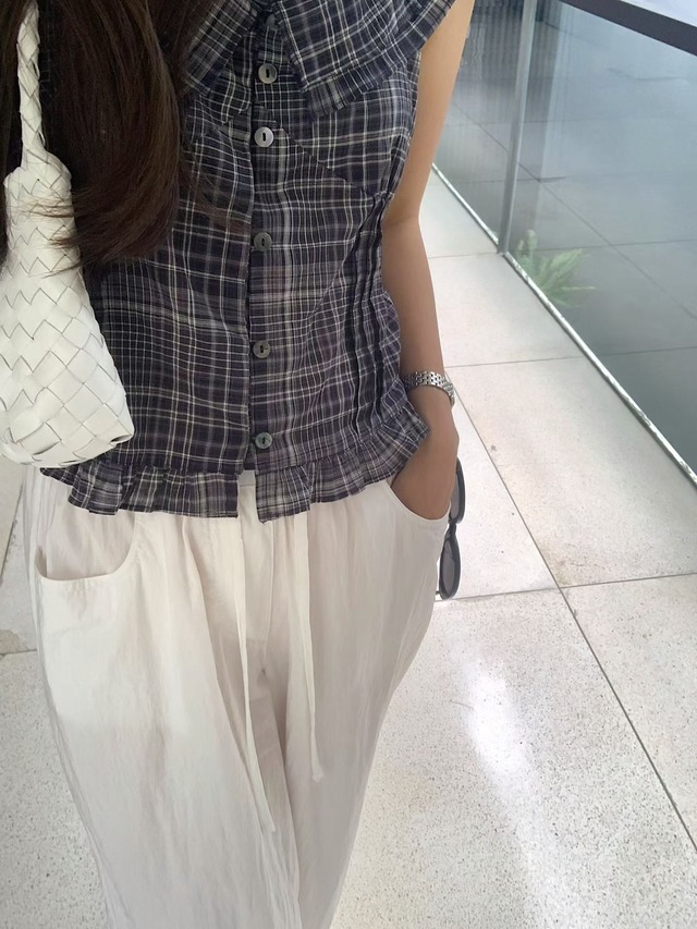 (LITER) sweety frill  blouse / 2color
