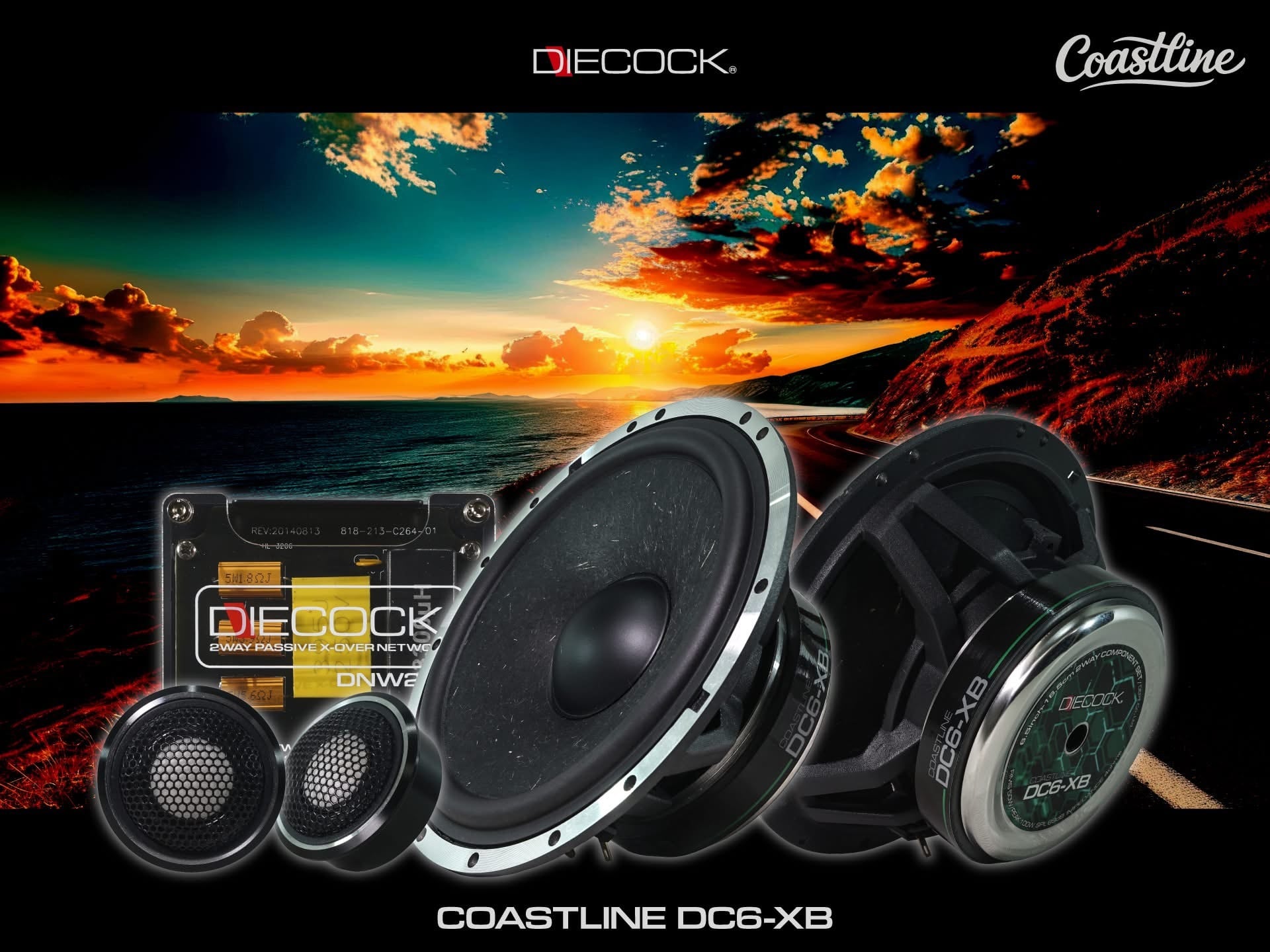 DIECOCK ホーンスピーカー　2個セット Diecock DC6-XR_F Speaker 3 Way キット (16.5cm) | カーオーディオ