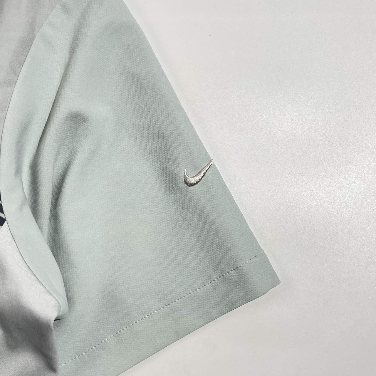 NIKE GOLF ナイキゴルフ TOUR PERFORMANCE ストライプ ジップ 半袖 ジャンパー ジャケット サイズ L /グレー系 メンズ