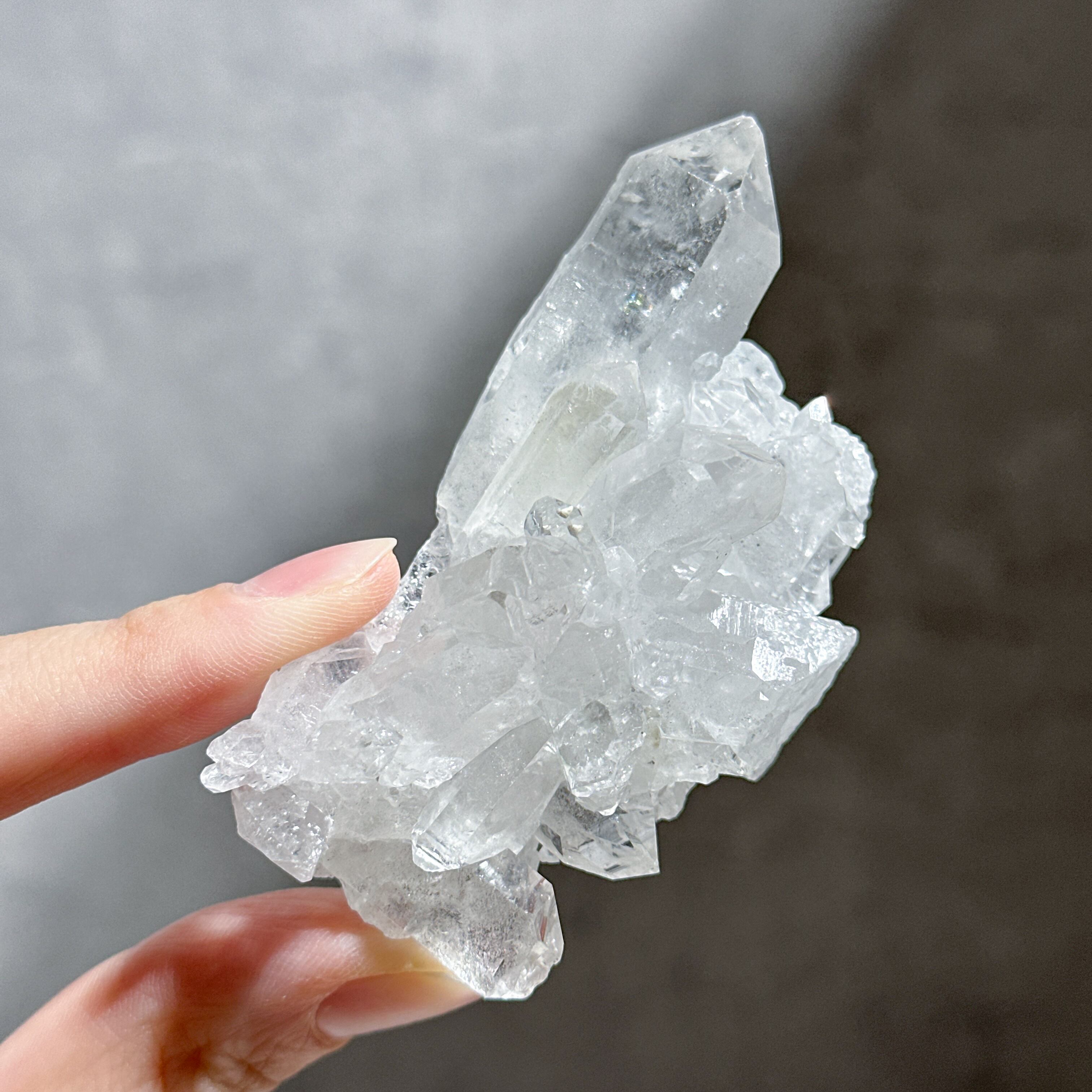 レコードキーパー入り△ゼッカ産水晶クリアクォーツ クラスター04◇ Clear Quartz From Zeca de Souza ◇天然石・鉱物・パワーストーン