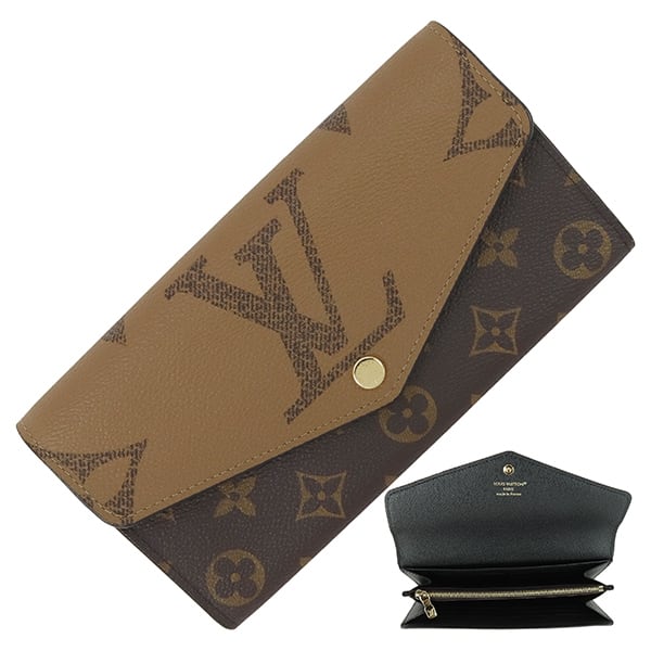 Unused LOUIS VUITTON ルイヴィトン 長財布 ポルトフォイユ・サラ モノグラム ジャイアント リバース M80726 フラップウォレット ロングウォレット 未使用品