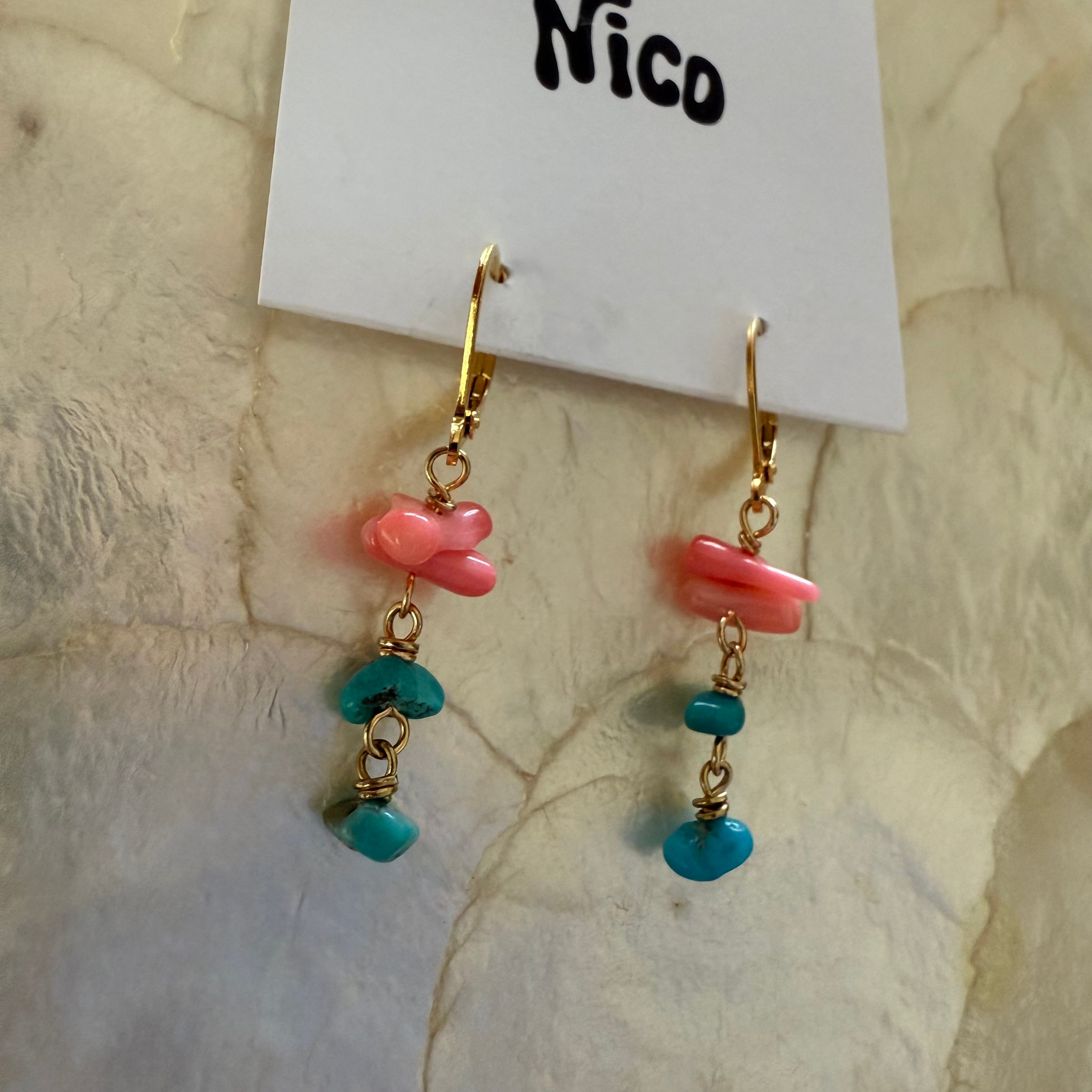NC26116【サージカルステンレス:ゴールド】nicoピアス
