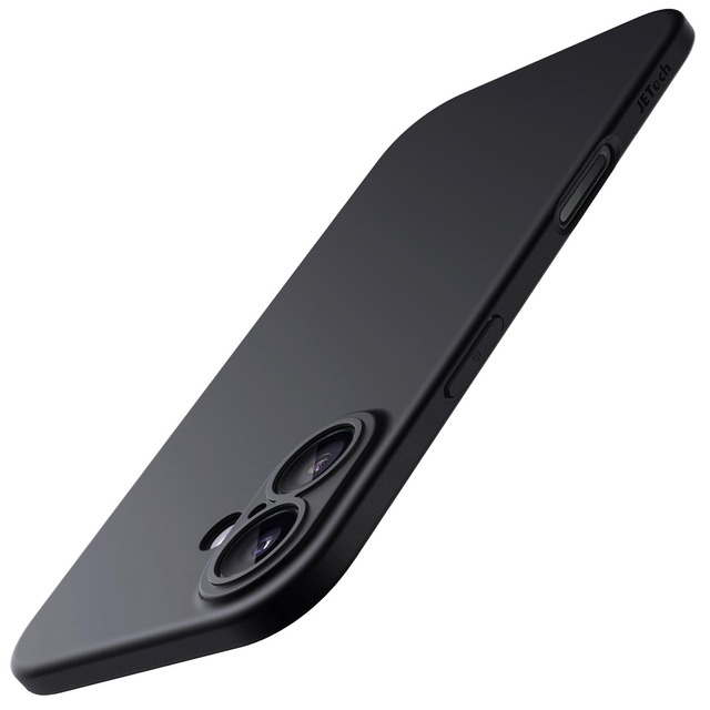 JETech iPhone 17用 スリムケース (ブラック)