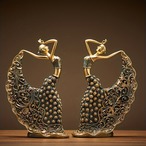 ヴィンテージ ダンサー 像 ゴールド インテリア デスクトップ装飾 玄関装飾 リビング装飾 本棚装飾 オブジェ