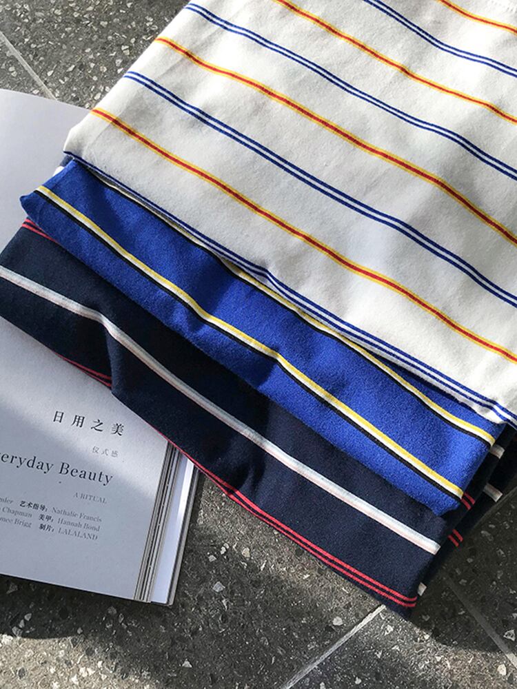 全3色 Tシャツ カットソー ボーダー カジュアル シンプル