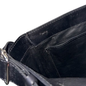 CELINE black leather shoulder bag “Star ball”