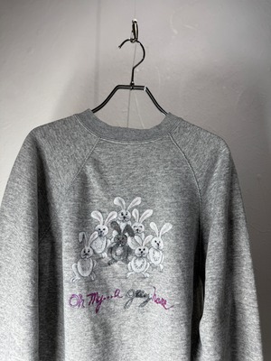 80’s USA made “Oh My… Grey Hare” art sweat shirt