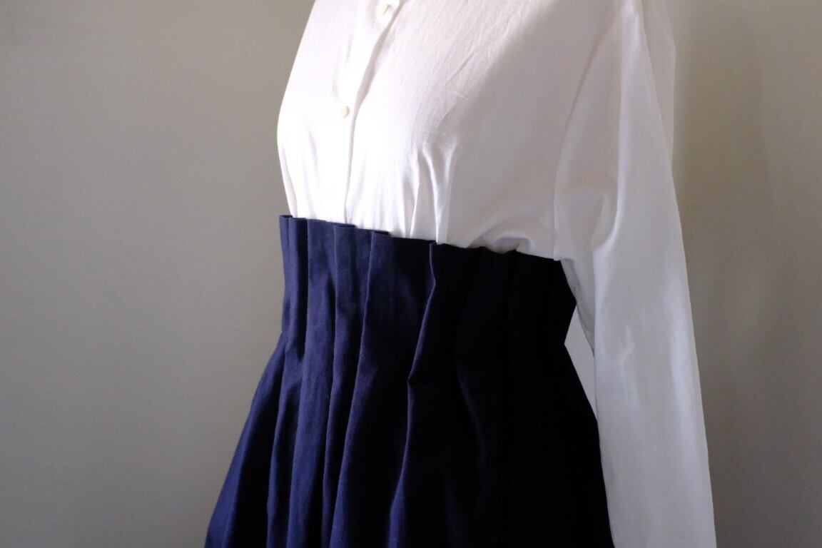 タックスカートとベルトのセット CL-098(ネイビー)