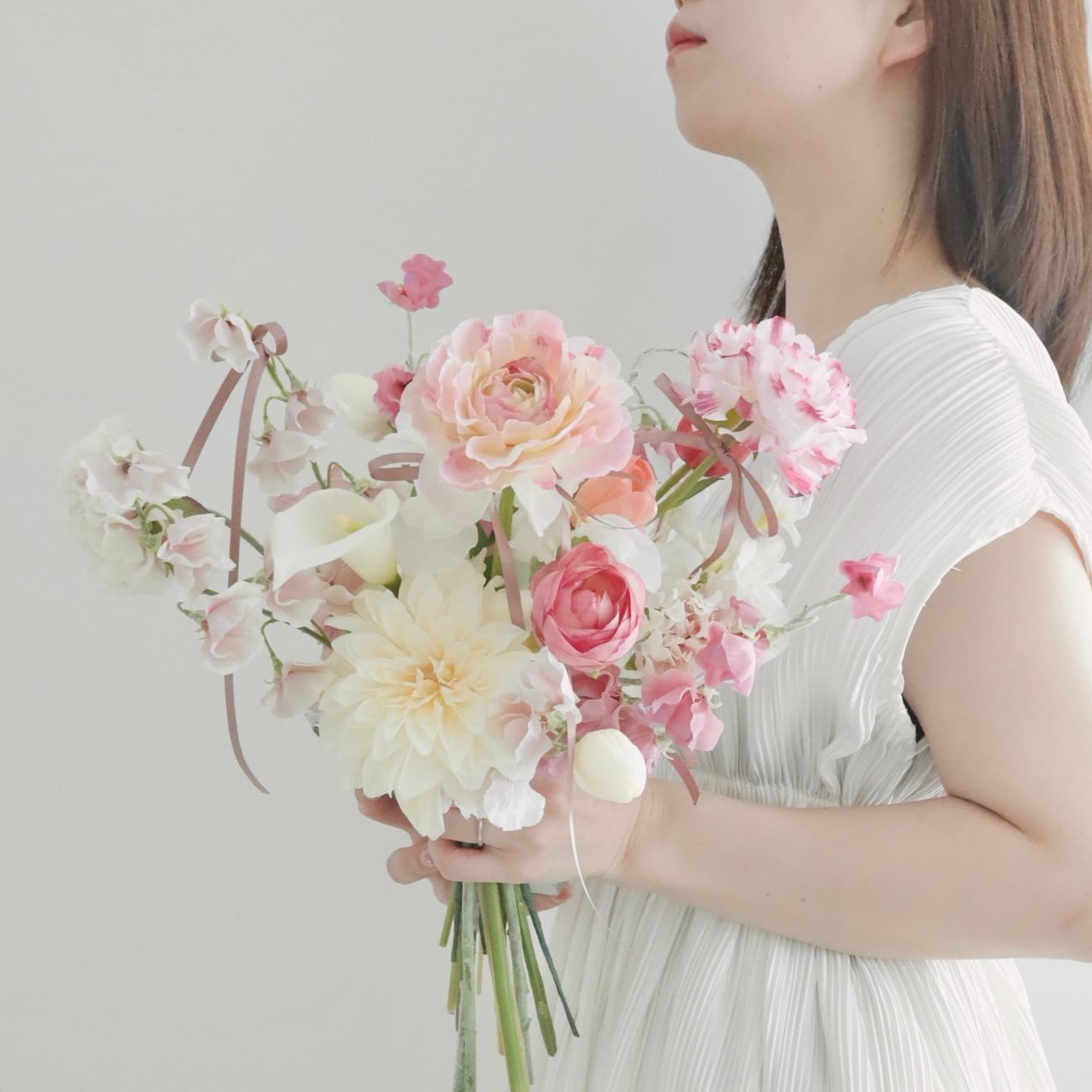 ラナンキュラスのバレエコアブーケ【ブートニア付き】 | Ma chérie