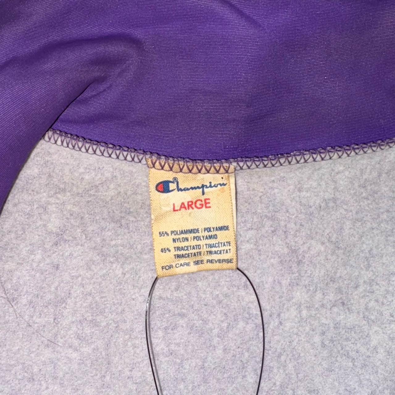 vintage 1980’s CHAMPION purple track jacket