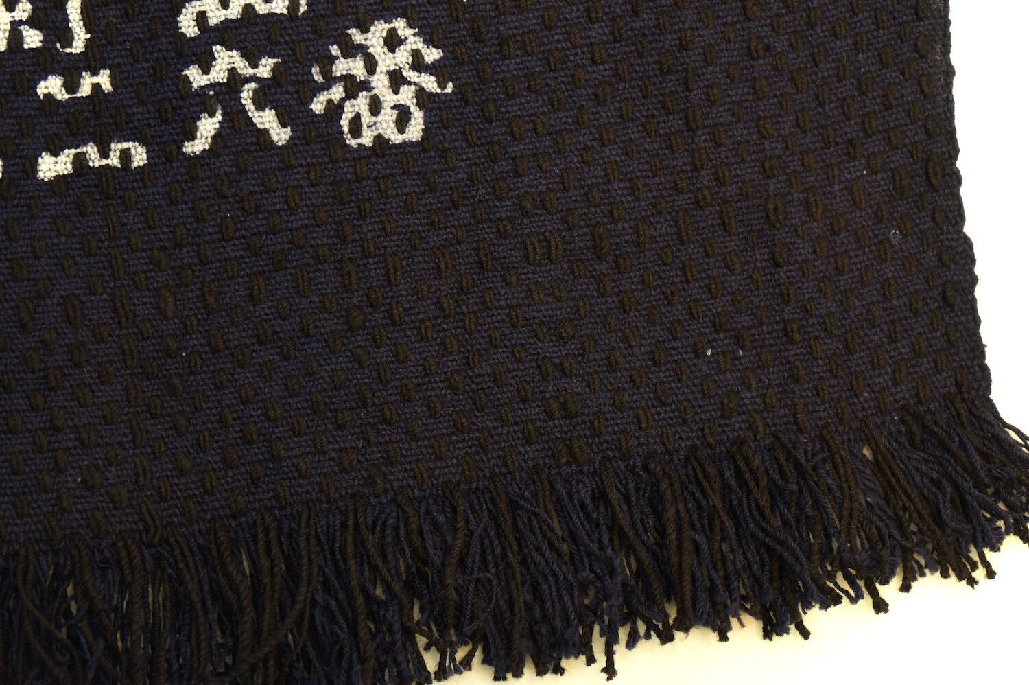 1119H1 府中味噌 アンティーク 刺し子 前掛け 古布 リメイク素材 昭和