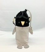 ペンギン　ペットボトルホルダー　哺乳瓶ポーチ｜とりさん工房ーかわいいハンドメイドポーチ