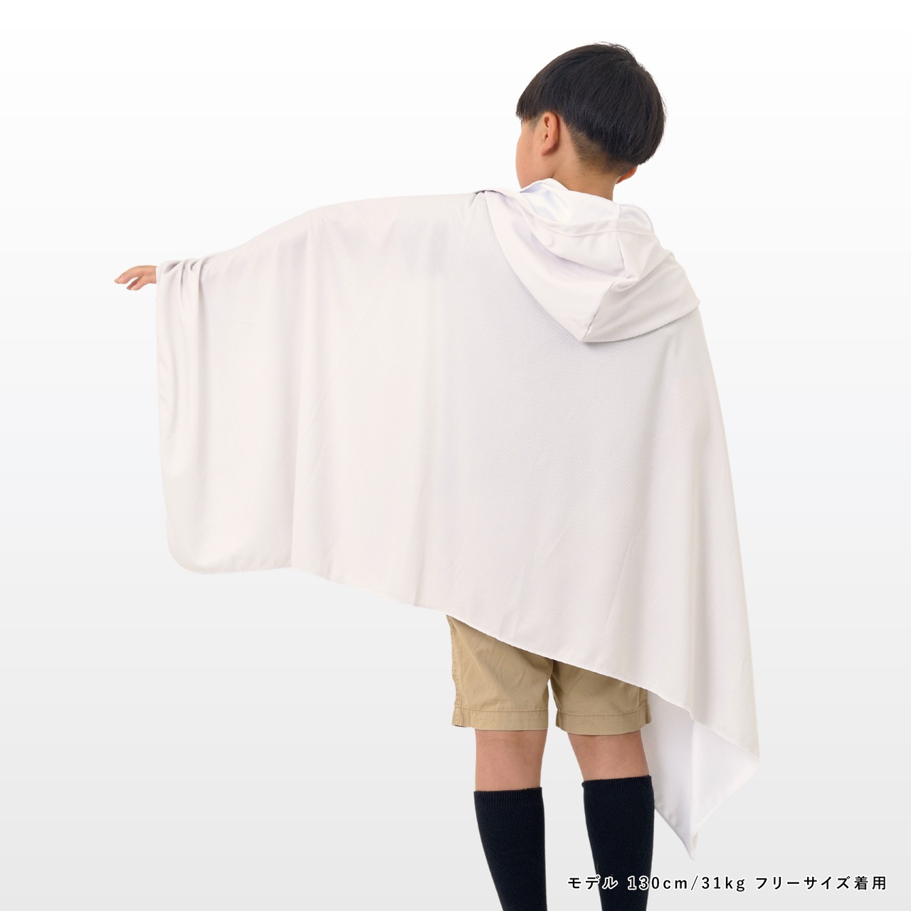 冷感アイスポンチョ（アイボリー/極小ロゴB）