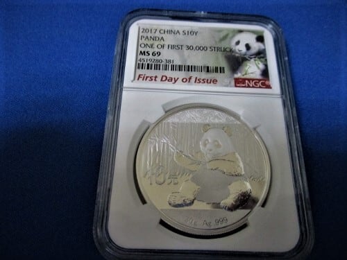 マカオ 5パタカ銀貨☆1952年／美品／アンティークコイン／フランクリン