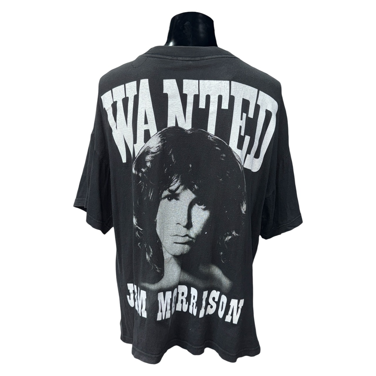 【THE DOORS】ザ・ドアーズ Jim Morrison バンドTシャツ 両面プリント フェードブラック